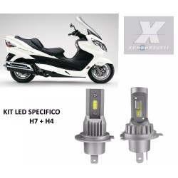 Lámparas LED Suzuki Burgman H4 + H7 Luces específicas para motocicletas 6000k