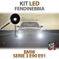 Lampade Led Fendinebbia HB4 9006 per BMW Serie 3 M E90 E91 (2004 - 2012) tecnologia CANBUS Kit 6000k Luce Bianca
