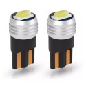 Coppia Lampade T10 Led W5W 6000k da 10-60V Canbus Camion Autobus Auto