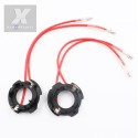 COPPIA PORTALAMPADA LED GOLF 5 ADATTATORE XENON