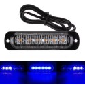 Placca Led Strobo Blu Flash Lampeggiante Rettangolare