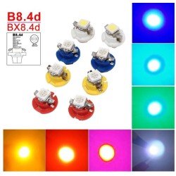 Bombilla LED BX8.4d y B8.4d 1 Smd Luces blancas para tablero e instrumentos 12v DC