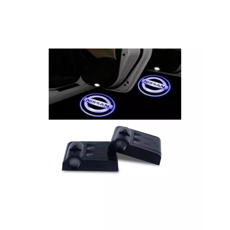 Proiettore Logo LED NISSAN JUKE II F16 per Portiera con Batteria no Fori no Connessioni Plug & Play