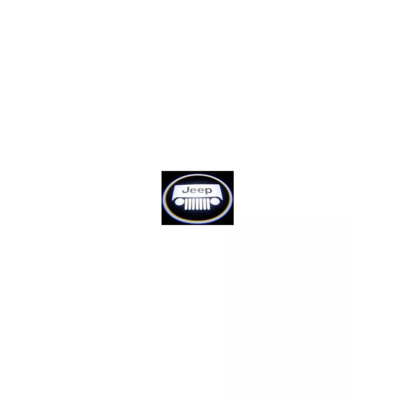 Proiettore Logo LED JEEP Grand Cherokee WJ per Portiera con Batteria no Fori no Connessioni Plug & Play