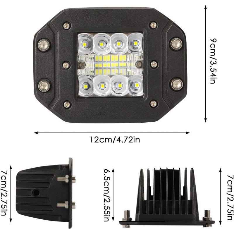 luz de parachoques LED empotrada