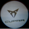 Logotipo de Cupra debajo de la puerta.