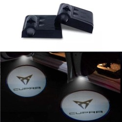 Proiettore Logo LED Cupra per Portiera con Batteria no Fori no Connessioni Plug & Play