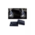 Proiettore Logo LED DACIA Spring per Portiera con Batteria no Fori no Connessioni Plug & Play