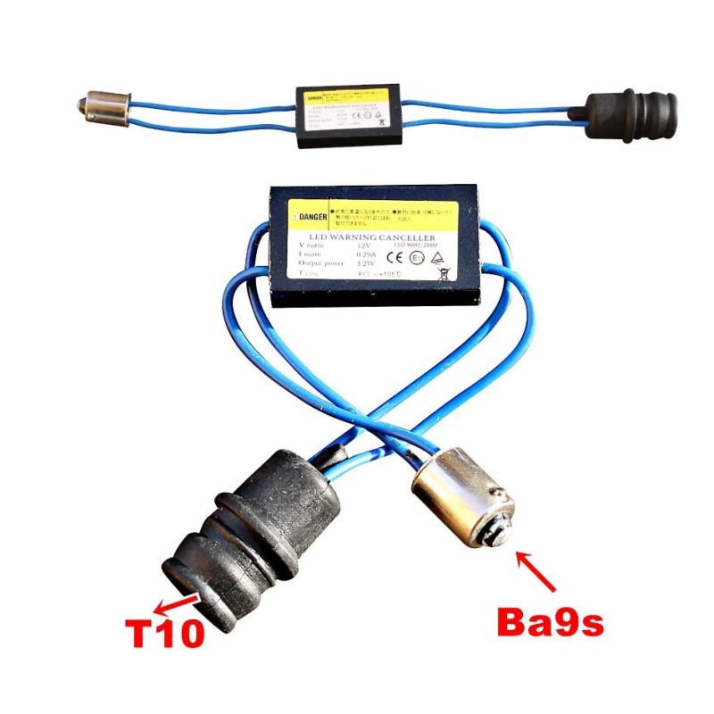 10 Lampadine LED T10 W5W Blu Ghiaccio Per Interni Auto – Targa, Cruscotto, Plafoniera