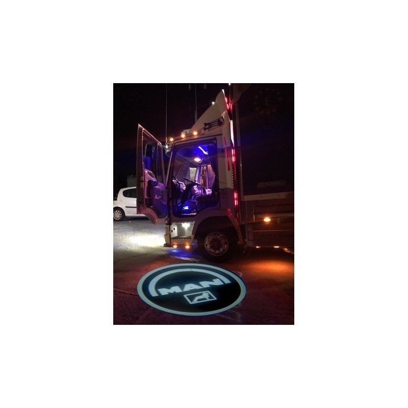 Proyector de logotipo LED MAN de 24 V para orificios de puertas de camiones y vehículos