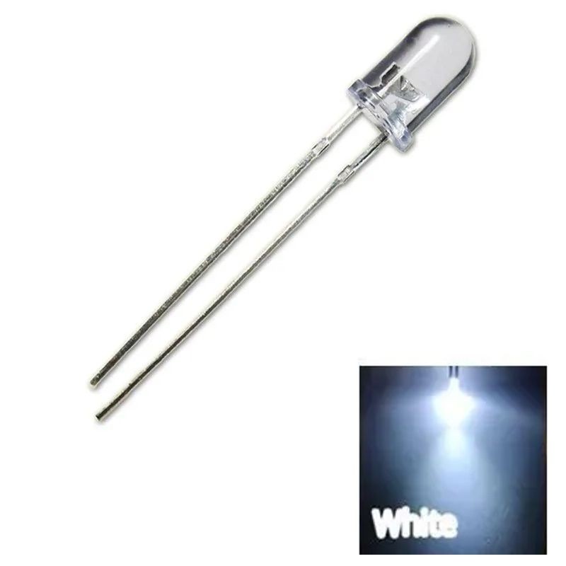 Diodo LED 5 mm 3,5v Luz Blanca 6000k