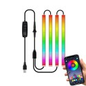 Led Rgb Atmosfera con Pulsantiera Wifi Interno Luce Vano Piedi USB