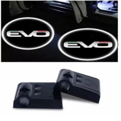 Proiettore Logo LED EVO EVO 4 per Portiera con Batteria no Fori no Connessioni Plug & Play