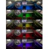 Kit 18 Piezas RGB Acrílico LED Luz Interior Coche Decorativa con Efectos