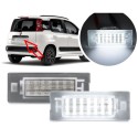 Lampade Led Targa per FIAT Panda III tecnologia CANBUS Kit 6000k Luce Bianca
