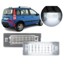 Lampade Led Targa per FIAT Panda II tecnologia CANBUS Kit 6000k Luce Bianca
