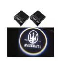 Proiettore Logo LED MASERATI GranCabrio per Portiera con Batteria no Fori no Connessioni Plug & Play