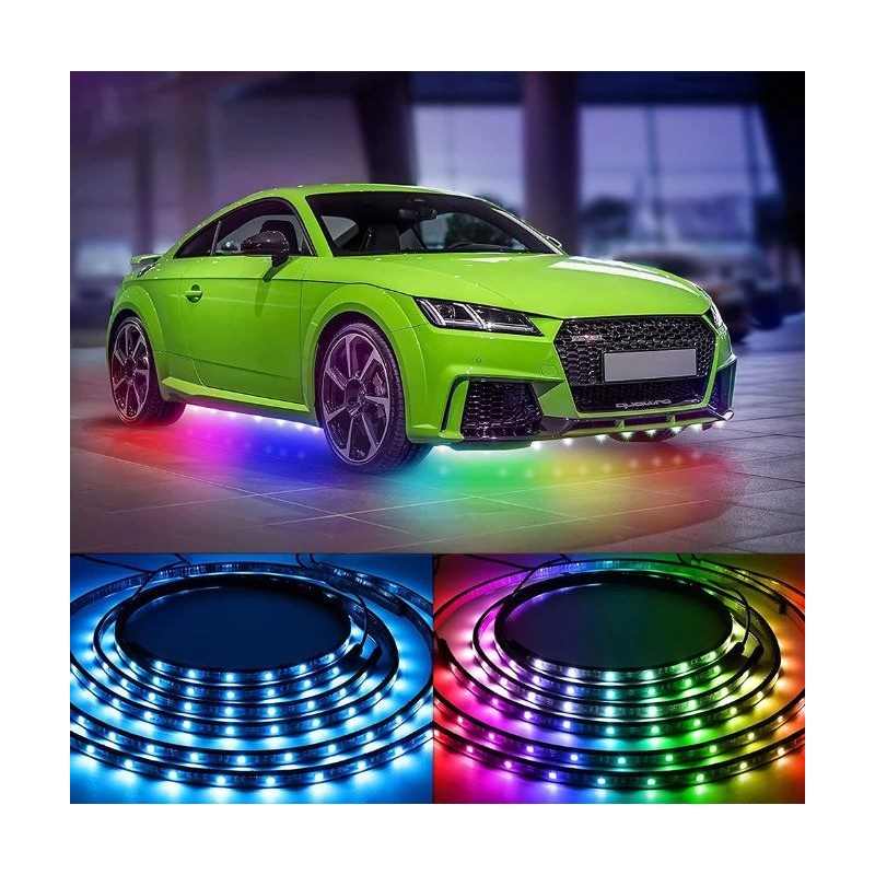 Striscia LED RGB per interni auto sottoscocca sotto il kit di luci