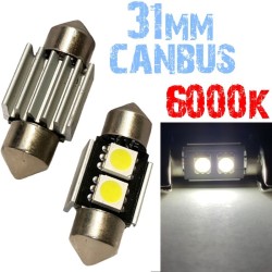 Par de Festoon LED c5w Siluro 2 LED 31 mm 5050 Canbus