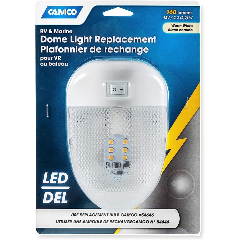 Luz adicional de techo o pared LED de 12 V para caravana Camper