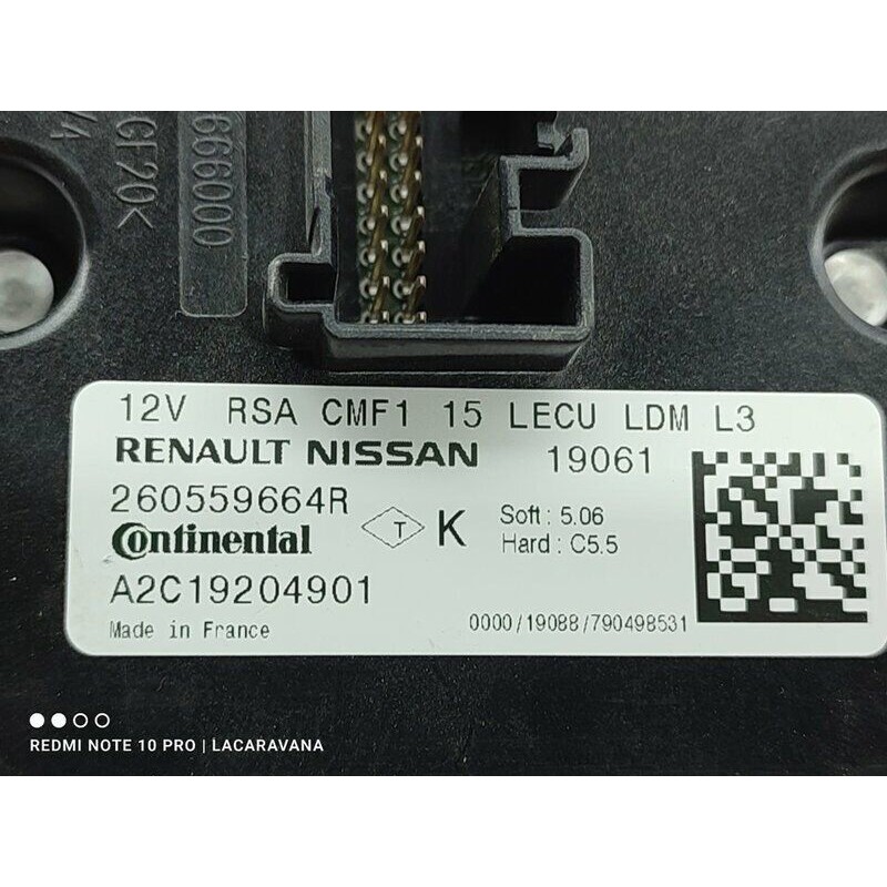 Control unit 260559664R RENAULT KADJAR