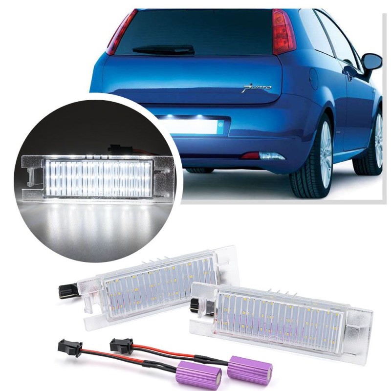 Luces LED para matrícula para Grande Punto Abarth, serie Top específica Canbus