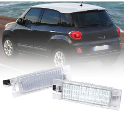 BOMBILLAS LED PARA LUZ DE MATRÍCULA para FIAT 500L serie TOP CANBUS específica