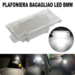 Luz de techo para maletero con patas de almacenamiento LED para placa de repuesto BMW, blanco frío de 6000 K