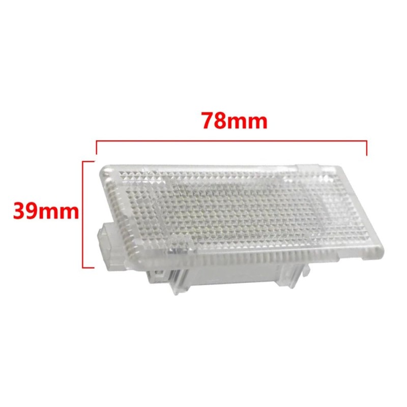 Trunk Ceiling Light Measurements LED Storage Foot for BMW Replacement Plate 6000k Cold White