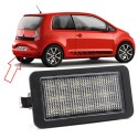 Plafoniera Targa Led Skoda Citigo Bianca 6000k Placchetta Completa