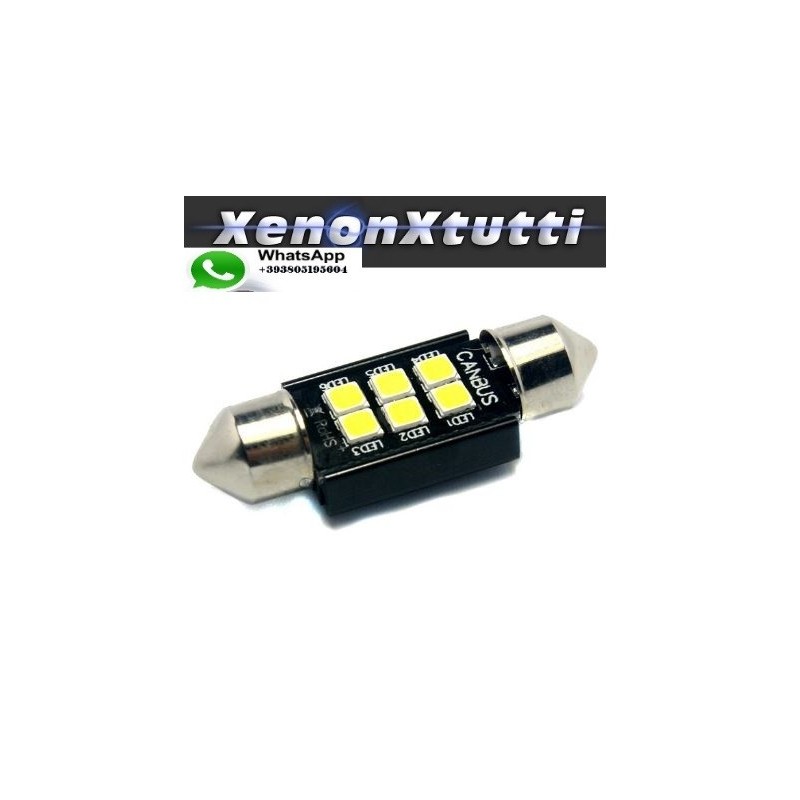 2 SILURO 3030 6 41MM LED CANBUS SUPER-BRIGHT TORPEDOES
