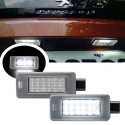 forma ed effetto Lampade Led Luci Targa Per Peugeot 3008 Ii Specifico Serie Top Canbus
