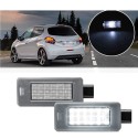 Lampade Led Luci Targa Per Peugeot 208 Specifico Serie Top Canbus