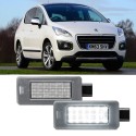 Lampade Led Luci Targa Per Peugeot 3008 Specifico Serie Top Canbus