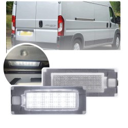 Lampade Led Luci Targa Per Fiat Ducato 3 Restyling Specifico Serie Top Canbus