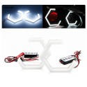 Angel Eyes Led Esagonale 2 Pezzi 80 MM Cotton DRL Diurno Bianco 6000k BMW