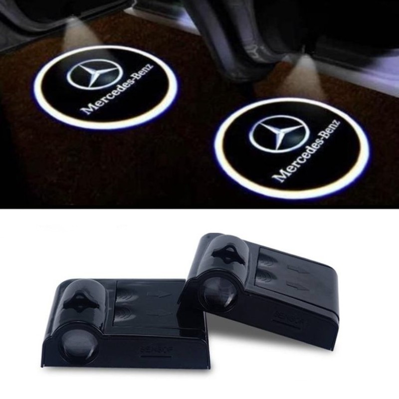 Proiettore Logo LED MERCEDES-BENZ Sprinter W907 per Portiera con Batteria no Fori no Connessioni Plug & Play