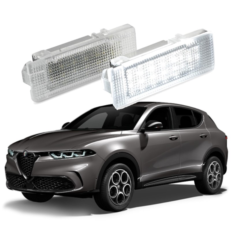 Lampade Led Bagagliaio ALFA ROMEO Tonale Placca completa CANBUS Kit 6000k Luce Bianca