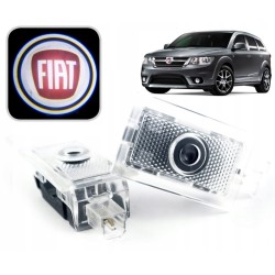 Proyector LED Logo Fiat Freemont para Puerta PUDDLE sin Agujeros sin Plug & Play