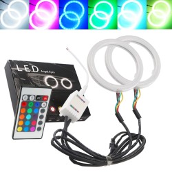 Anillo LED RGB redondo de 120 mm con cubierta COB de control remoto súper brillante