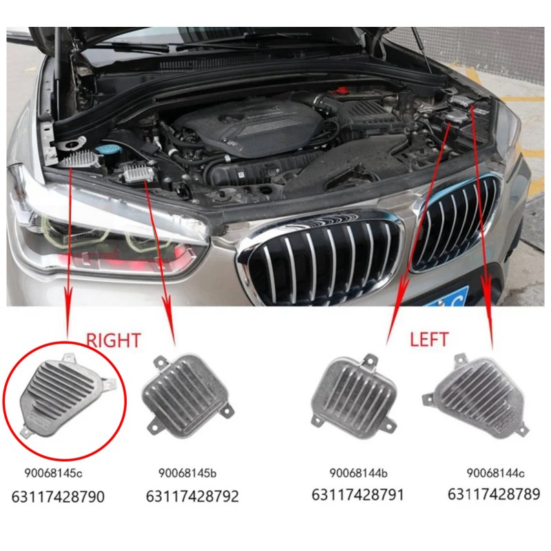 LED Module 90068145C 63117428790 Right Daytime Running Light DRL BMW X1 F48 F49 X2 F39 Replacement