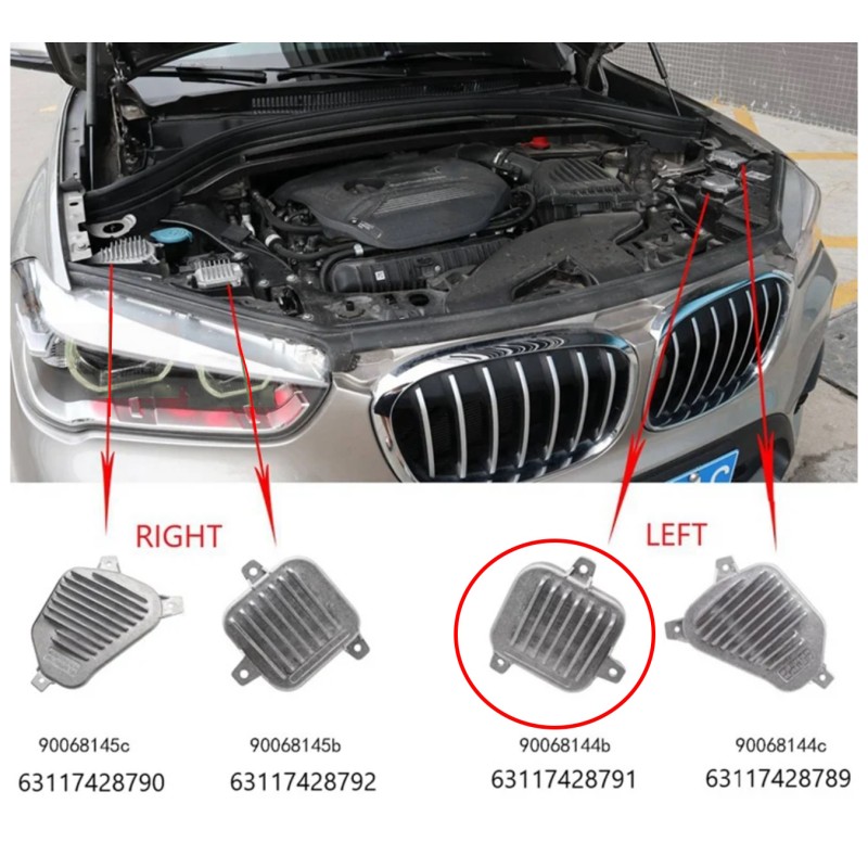 Led Module 900618144B 63117428791 Left Daytime Running Light DRL BMW X1 F48 F49 X2 F39 Replacement