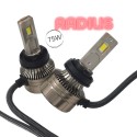 Kit Led H11 75w per Lenticolare e Parabola Altissima Potenza Definitivo Radius AOZOOM