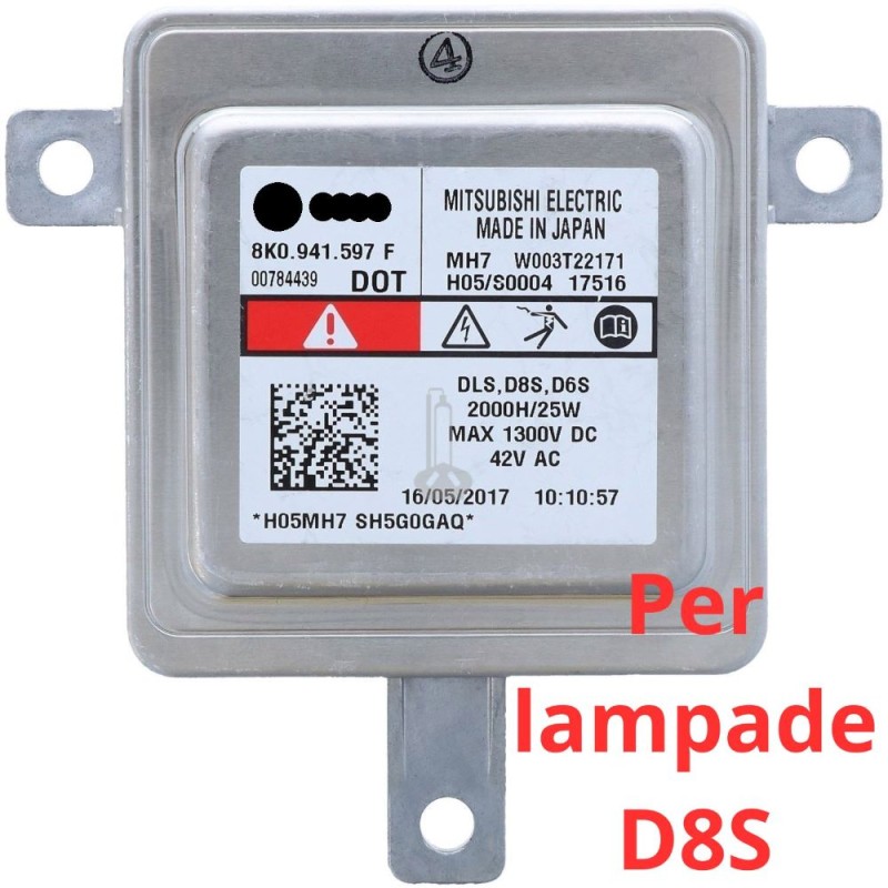 BALLAST 8K0941597E D8S XENON W003T22171 8K0.941.597 F MITSUBISHI
