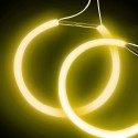 2 Angel Eyes CCFL GIALLO YELLOW 105mm