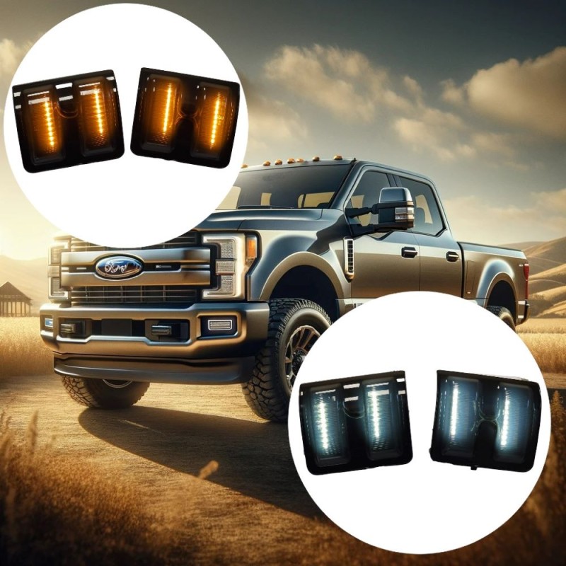 KIT Intermitentes LED Secuenciales DRL Espejo FORD F-250 F-350 F-450 SUPER DUTY