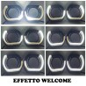 WELCOME EFFECT Cover Crystal 5D VELO O-SHAPE White Orange