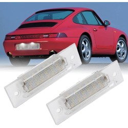 Porsche 911 964 993 996 BOXSTER 986 Plafón LED para matrícula Placa blanca completa 6000k