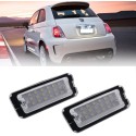 LAMPADE LED LUCI TARGA per FIAT 500 specifico serie TOP CANBUS
