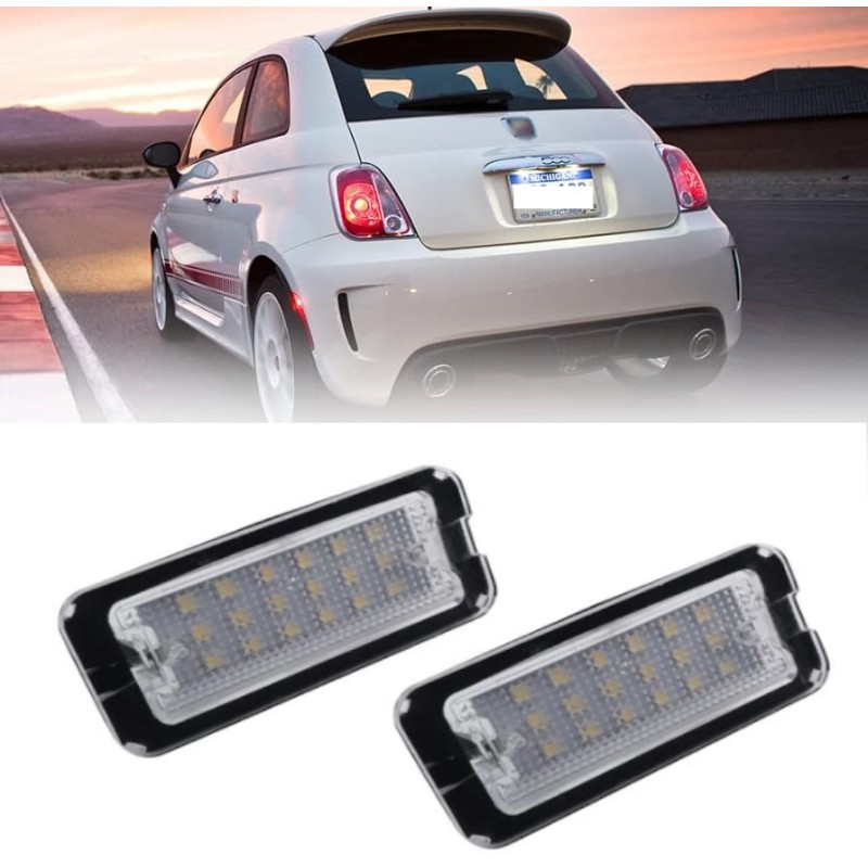 BOMBILLAS LED PARA LUZ DE MATRÍCULA para FIAT 500 serie TOP CANBUS específica